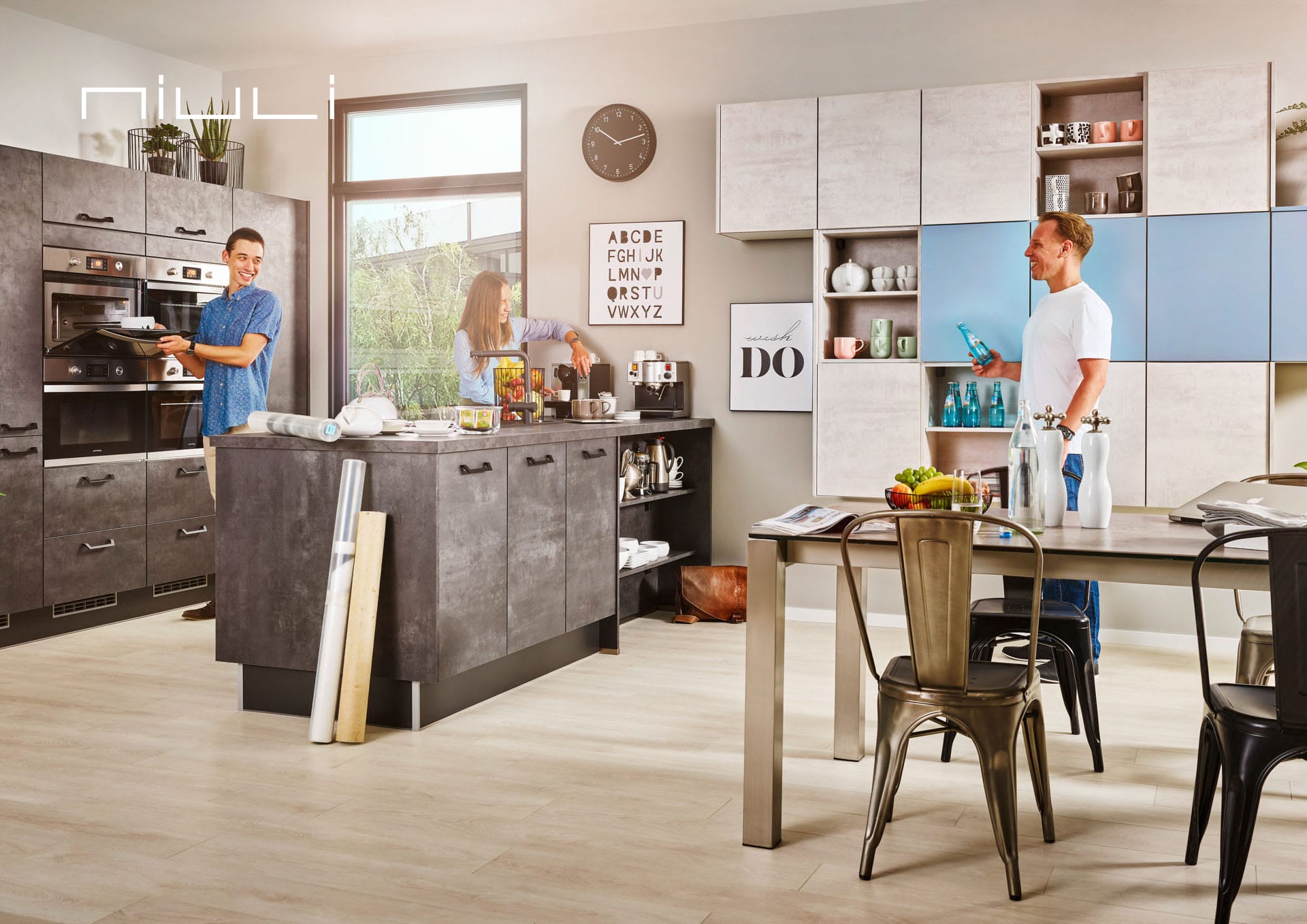 PN100 | 658 Concrete Graphite Grey & 665 Concrete White Grey & PN 200 | 668 Pastel Blue