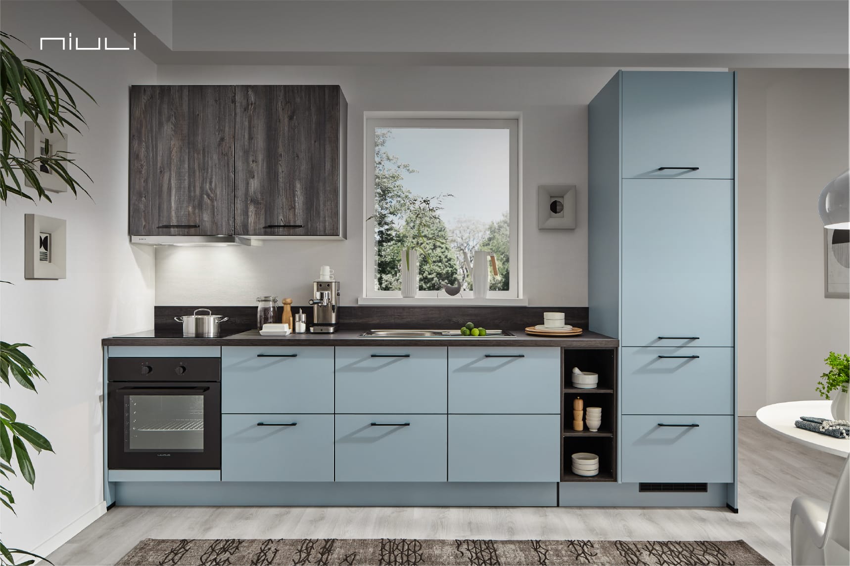 PN100 | 507 Hemlock Lava & PN105 | 668 Pastel Blue